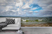 3D Blue Sky Cloud Sea Landscape Wall Mural Wallpaper LQH 403- Jess Art Decoration