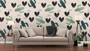 3D cactus love wall mural wallpaper 60- Jess Art Decoration