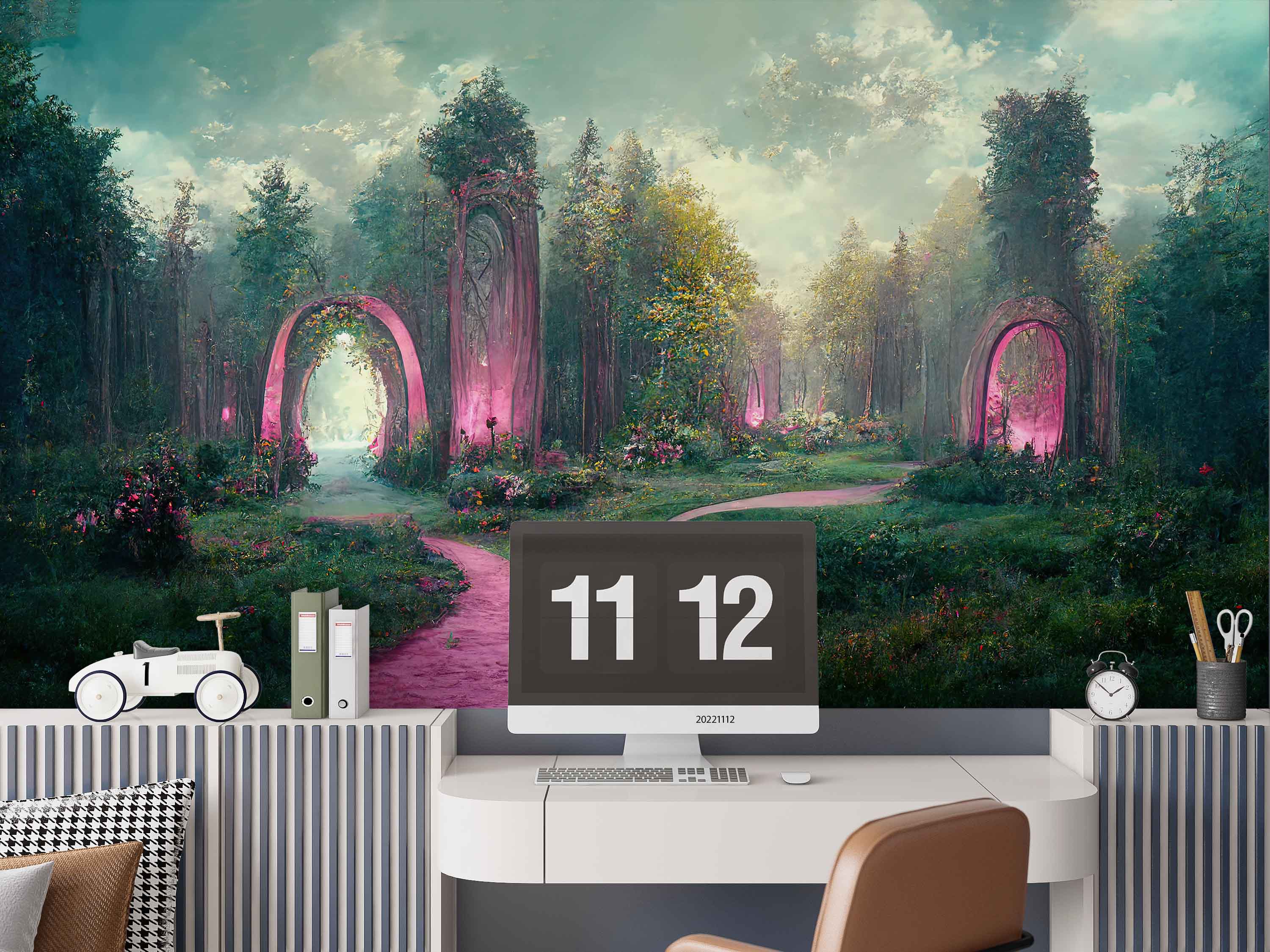 3D Fantasy Green Forest Wall Mural Wallpaper GD 2319- Jess Art Decoration