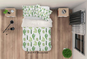 3D Cactus Quilt Cover Set Bedding Set Pillowcases 08- Jess Art Decoration