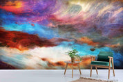 3D Abstract Art Color Purple Oil Painting Wall Mural Wallpaper SWW275- Jess Art Decoration