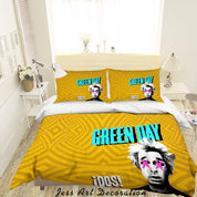 3D Rock Band Green Day Quilt Cover Set Bedding Set Pillowcases 51- Jess Art Decoration