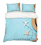 3D Starfish Light Blue Quilt Cover Set Bedding Set Pillowcases 89- Jess Art Decoration