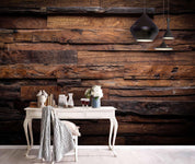 3D Brown Wood Board Texture Wall Mural Wallpaper LQH 36- Jess Art Decoration