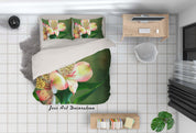 3D Frangipani Floral Quilt Cover Set Bedding Set Duvet Cover Pillowcases 146- Jess Art Decoration