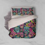 3D Red Skull Quilt Cover Set Bedding Set Pillowcases 27- Jess Art Decoration