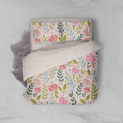 3D Pink Flowers Quilt Cover Set Bedding Set Pillowcases 160- Jess Art Decoration