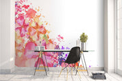 3D Watercolor Pink Floral Wall Mural Wallpaper 38- Jess Art Decoration