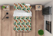3D Abstract Green Leaf Quilt Cover Set Bedding Set Duvet Cover Pillowcases 5- Jess Art Decoration