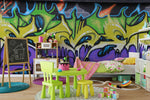 3D Abstract Colorful Graffiti Wall Mural Wallpaper 155- Jess Art Decoration