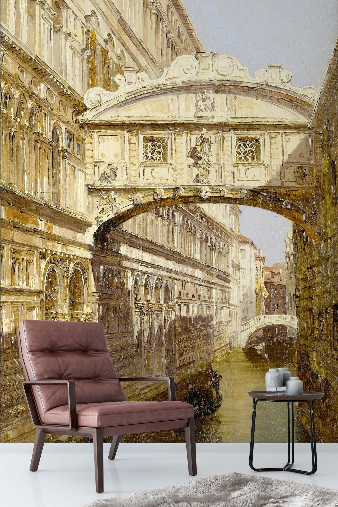 3D retro european style architecture oil painting wall mural wallpaper 92- Jess Art Decoration