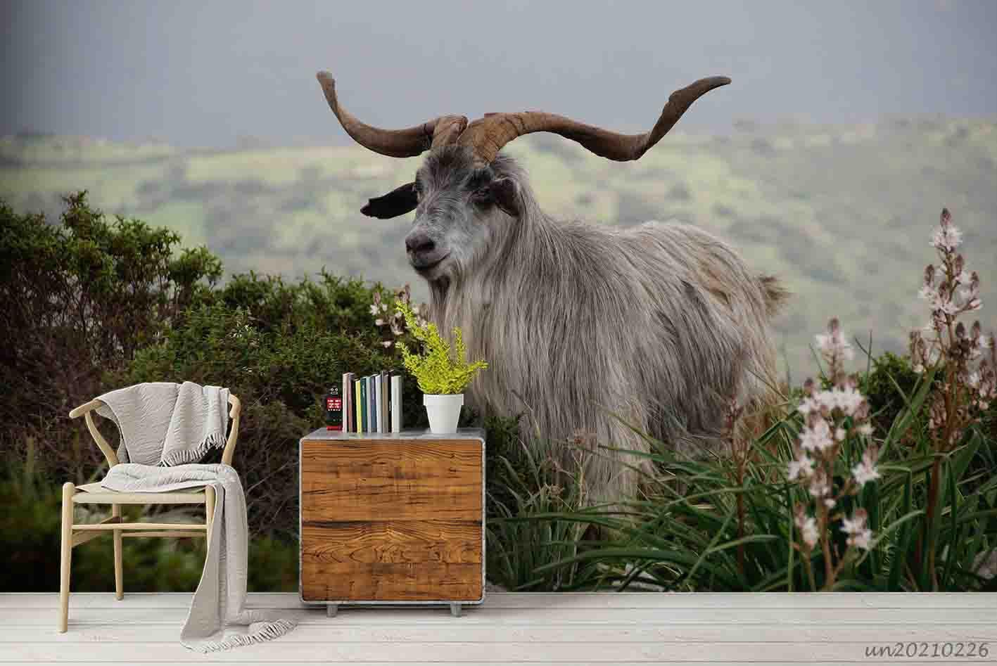 3D Wild Animal Antelope Wall Mural Wallpaper LQH 57- Jess Art Decoration