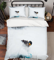 3D Skiing Enthusiasts Quilt Cover Set Bedding Set Duvet Cover Pillowcases A123 LQH- Jess Art Decoration