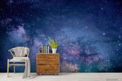 3D Blue Space Stars Wall Mural Wallpaper LQH 169- Jess Art Decoration