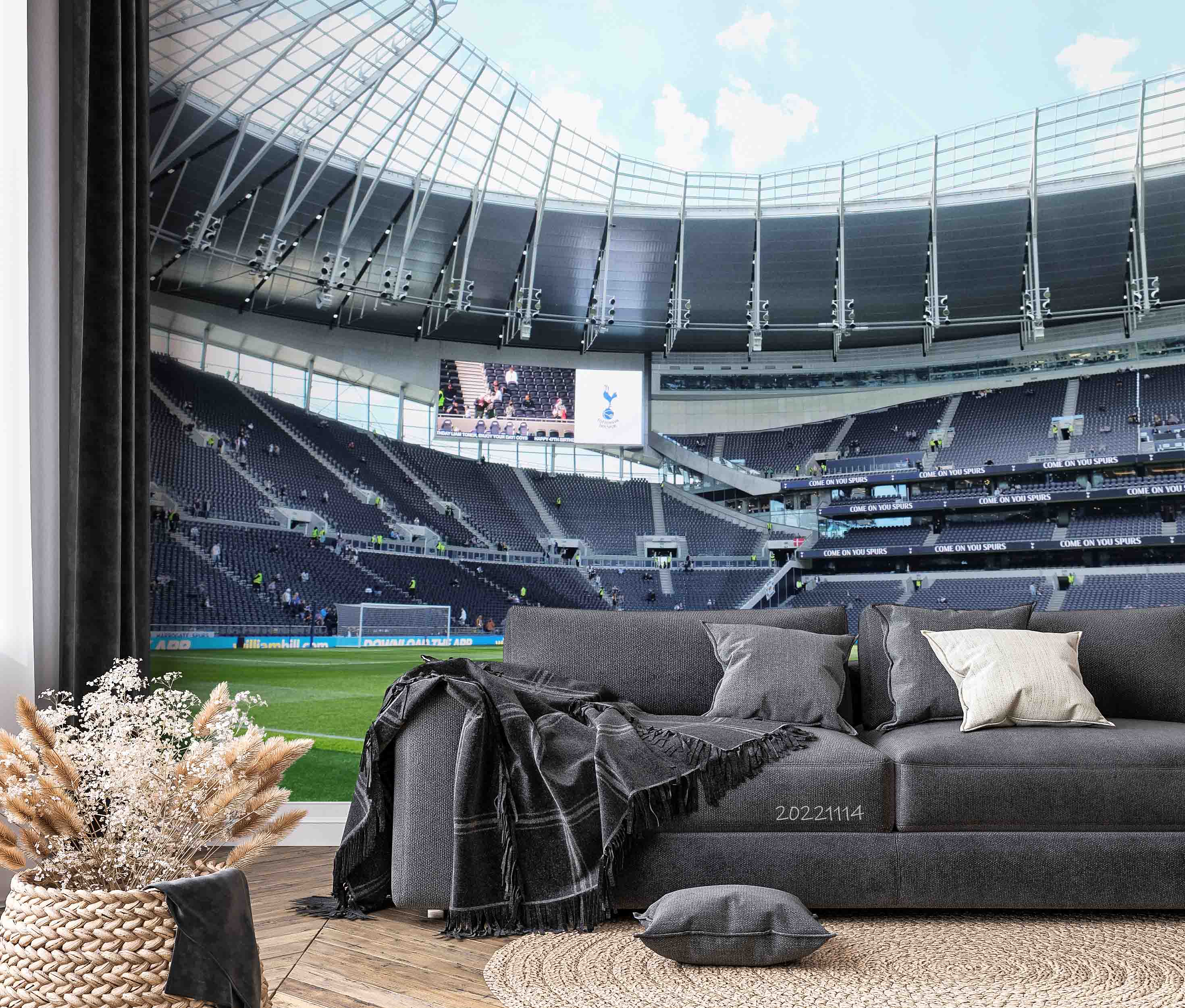 3D England Tottenham Hotspur Stadium Wall Mural Wallpaper GD 187- Jess Art Decoration