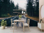 3D Road Forest Landscape Wall Mural Wallpaper LQH 224- Jess Art Decoration