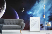 3D Space Planet Universe Wall Mural Wallpaper LQH 8- Jess Art Decoration