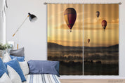 3D Mountain Forest Hot Air Balloon Curtains and Drapes GD 773- Jess Art Decoration