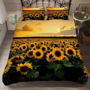 3D Sunflower Yellow Quilt Cover Set Bedding Set Pillowcases 58- Jess Art Decoration