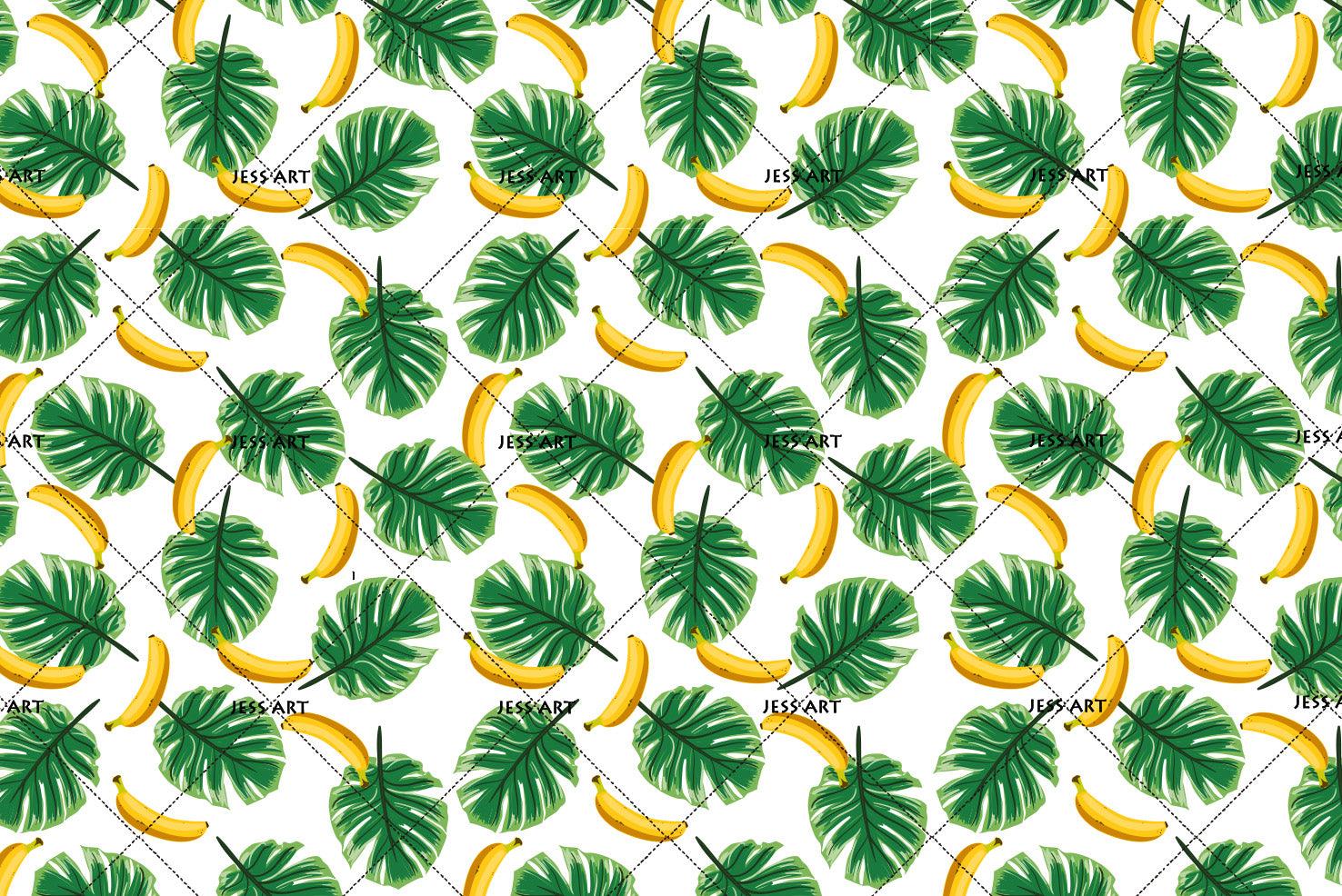 3D Banana Green Leaf Wall Mural Wallpaper 13- Jess Art Decoration