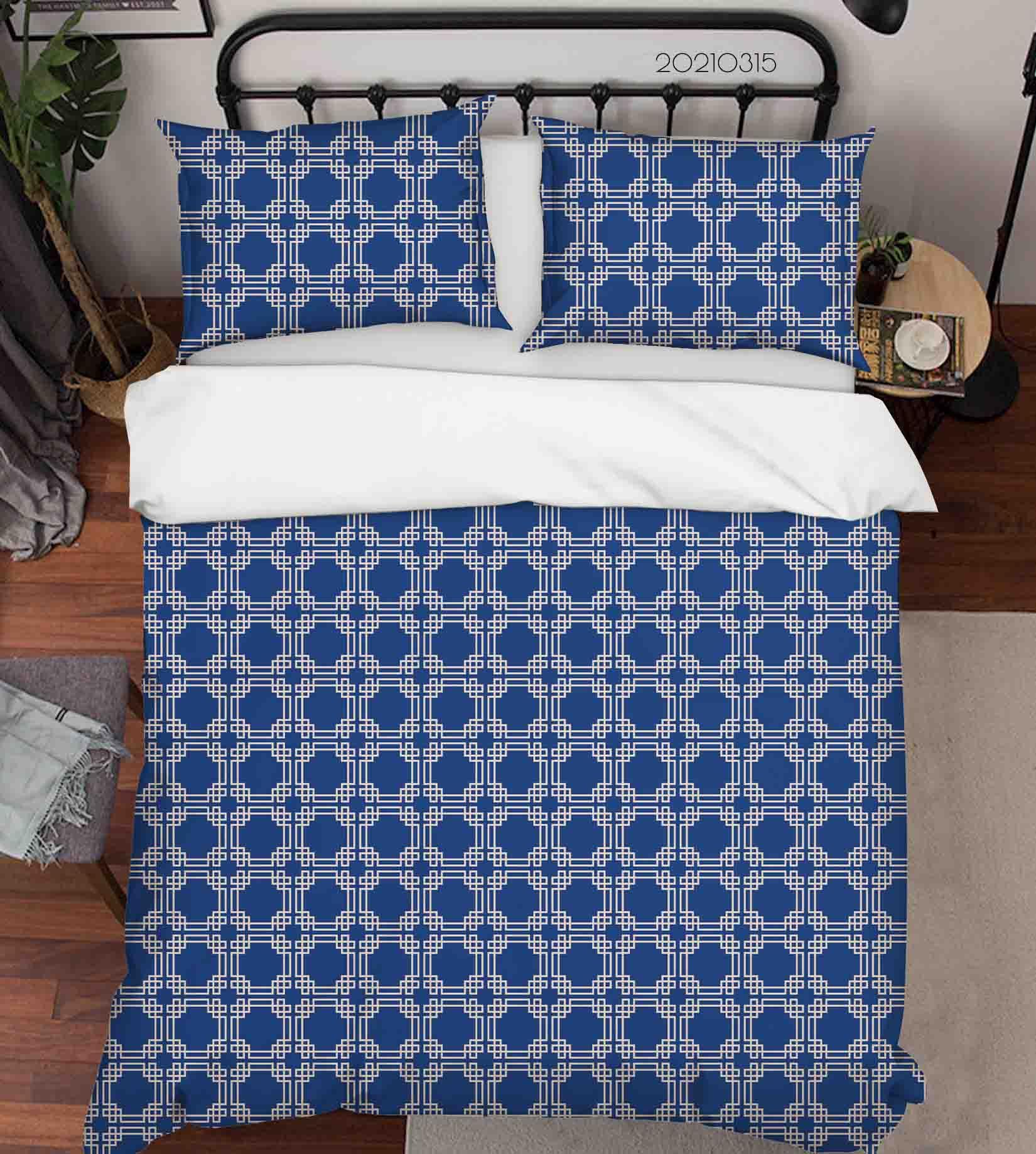 3D Abstract Geometric Art Decoration Quilt Cover Set Bedding Set Duvet Cover Pillowcases 246- Jess Art Decoration