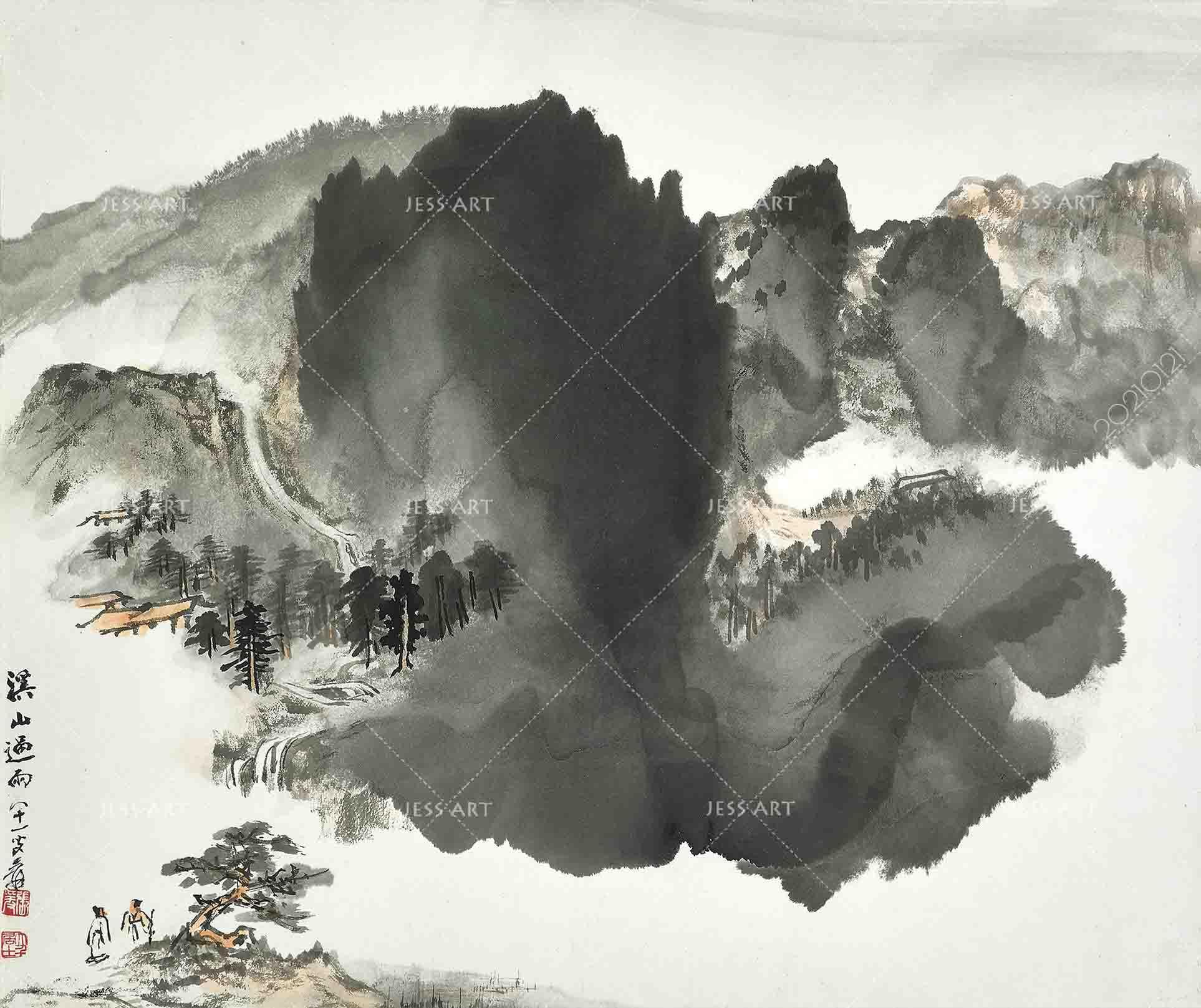 3D Traditional Chinese Painting Wall Mural Wallpaper LQH 99- Jess Art Decoration
