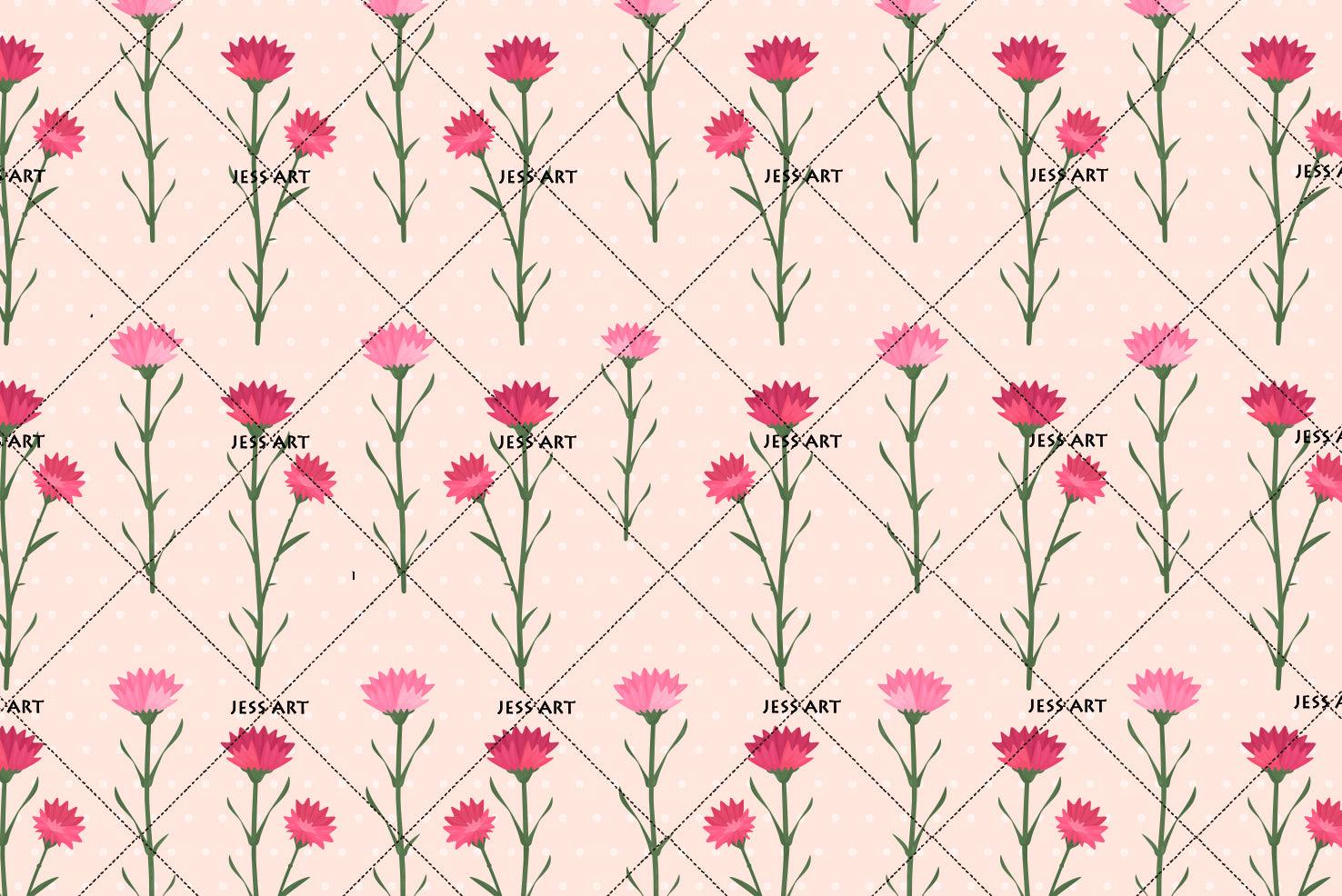 3D Carnation Flower Wall Mural Wallpaper 31- Jess Art Decoration
