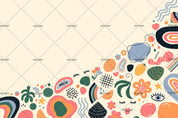 3D Floral Smiley Eye Pattern Wall Mural Wallpaper SF13- Jess Art Decoration