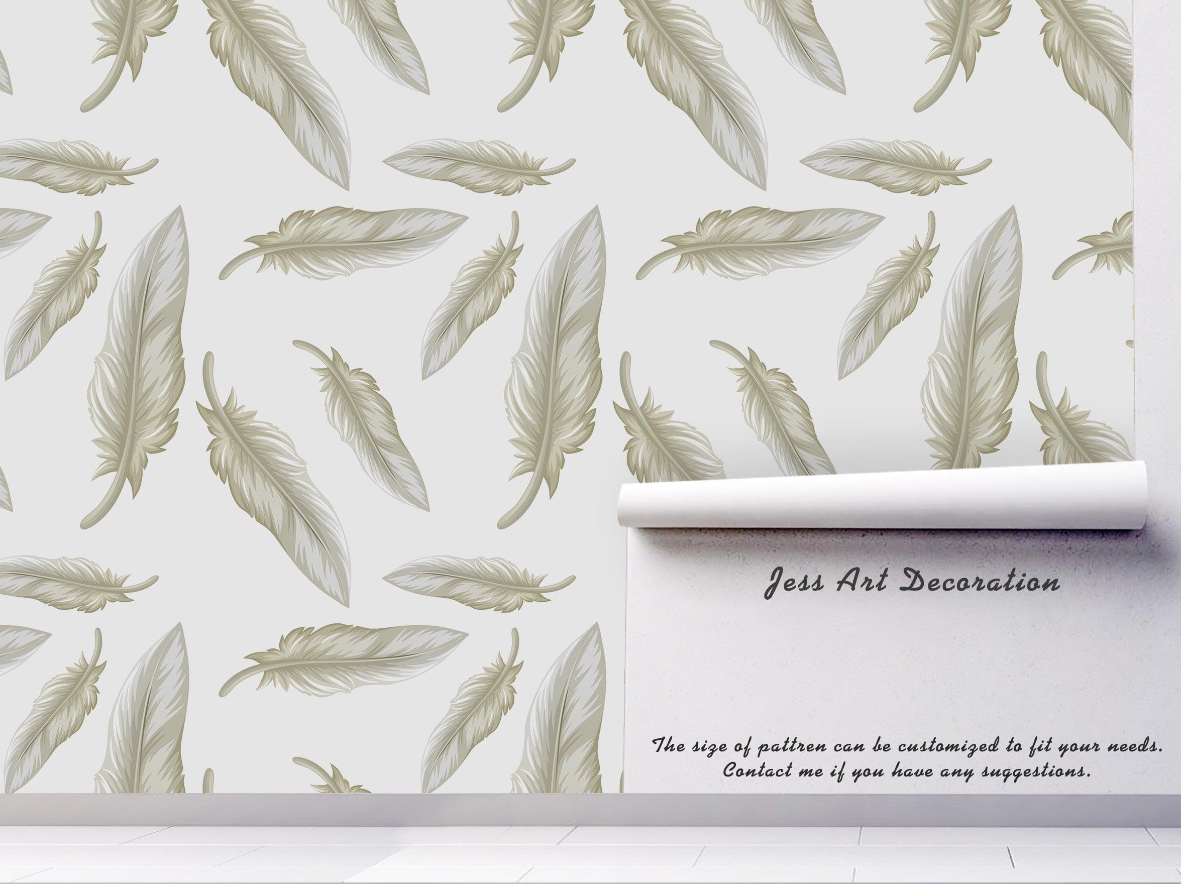 3D Feather Wall Mural Wallpaper 71- Jess Art Decoration