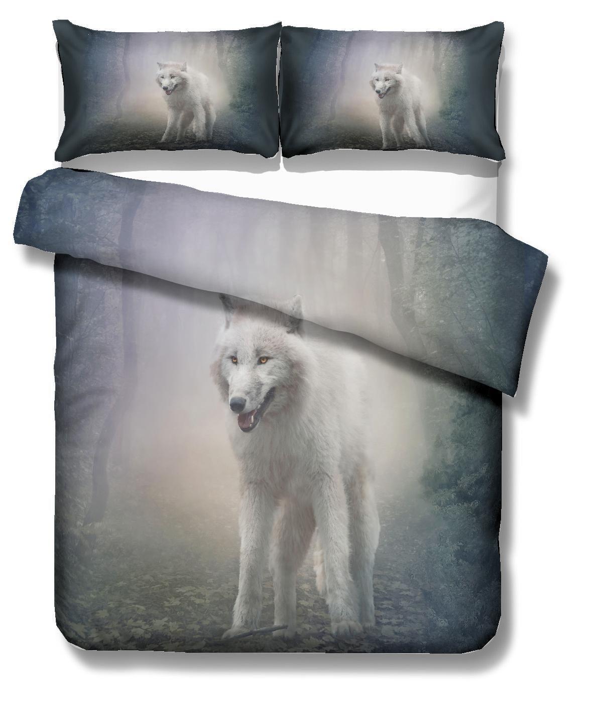 3D Forest Animals Bear Quilt Cover Set Bedding Set Pillowcases 34- Jess Art Decoration