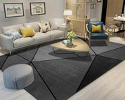 3D Abstract Grey Geometric Pattern Non-Slip Rug Mat 98- Jess Art Decoration