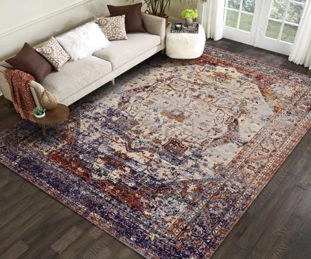 3D Turkish Persian Pattern Non-Slip Rug Mat 22- Jess Art Decoration