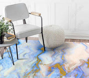 3D Blue Marble Texture Non-Slip Rug Mat 41- Jess Art Decoration