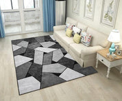 3D Abstract Grey Geometry Non-Slip Rug Mat 136- Jess Art Decoration