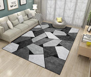 3D Abstract Grey Geometry Non-Slip Rug Mat 136- Jess Art Decoration