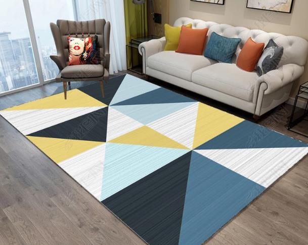 3D Abstract Color Geometric Pattern Non-Slip Rug Mat 218- Jess Art Decoration