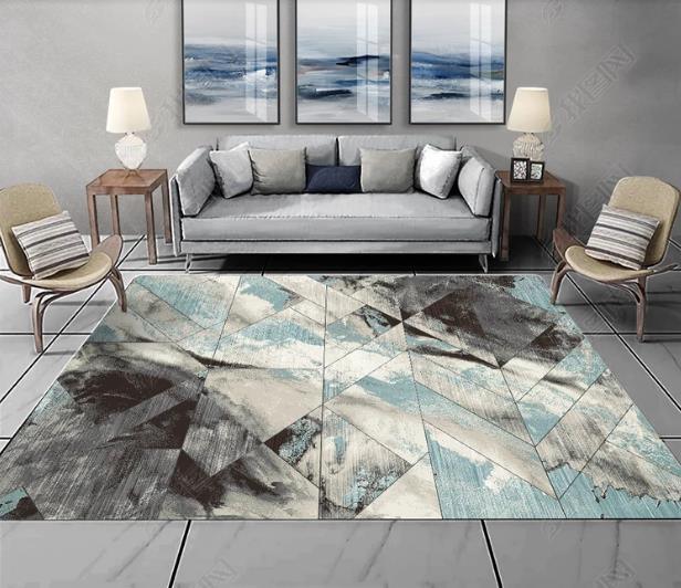 3D Abstract Ink Geometric Pattern Non-Slip Rug Mat 201- Jess Art Decoration
