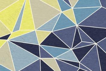 3D Abstract Blue Geometric Pattern Non-Slip Rug Mat 73- Jess Art Decoration