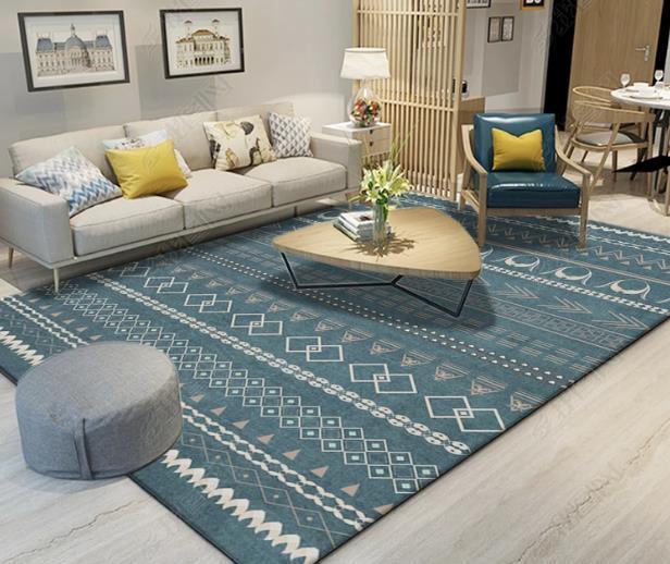 3D Abstract National Geometric Pattern Non-Slip Rug Mat 78- Jess Art Decoration
