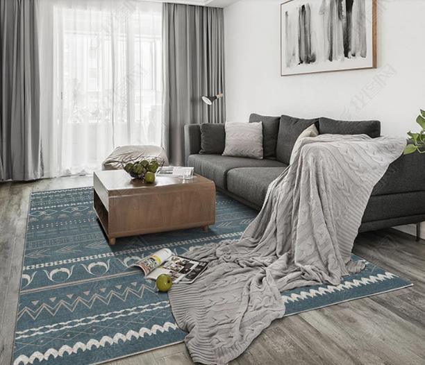 3D Abstract National Geometric Pattern Non-Slip Rug Mat 78- Jess Art Decoration