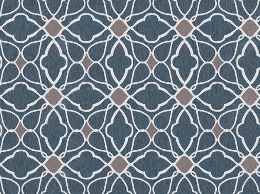 3D Abstract Blue Geometric Pattern Non-Slip Rug Mat 244- Jess Art Decoration