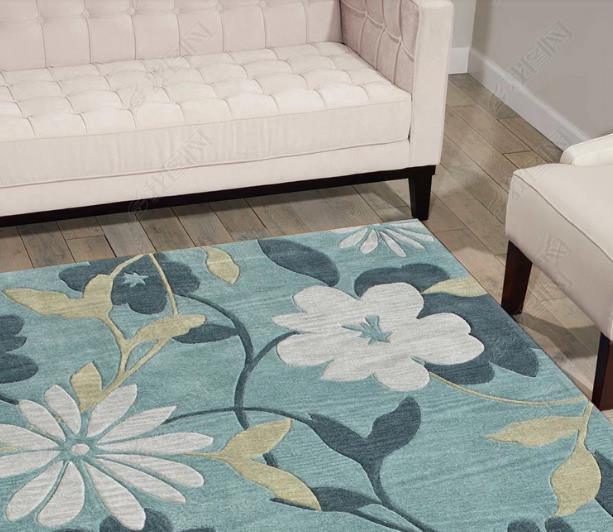 3D Hand Painted Green Flowers Non-Slip Rug Mat 57- Jess Art Decoration