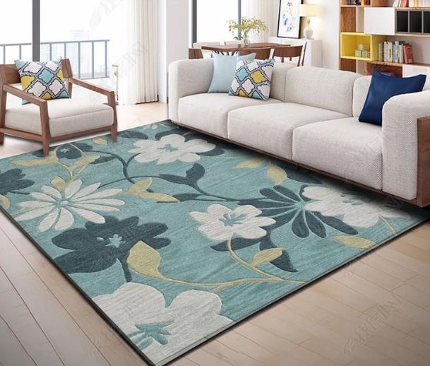 3D Hand Painted Green Flowers Non-Slip Rug Mat 57- Jess Art Decoration