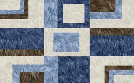 3D Abstract Blue Geometric Pattern Non-Slip Rug Mat 70- Jess Art Decoration