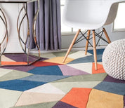 3D Abstract Color Geometric Pattern Non-Slip Rug Mat 29- Jess Art Decoration