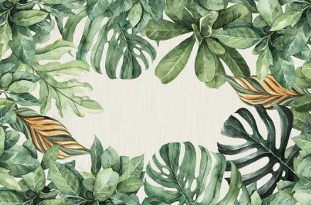 3D Watercolor Green Leaves Non-Slip Rug Mat 104- Jess Art Decoration