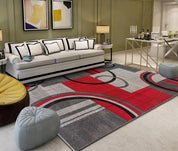 3D Abstract Red Geometric Pattern Non-Slip Rug Mat 59- Jess Art Decoration