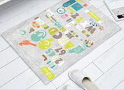 3D Cartoon Alphanumeric Non-Slip Rug Mat 7- Jess Art Decoration