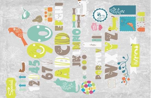 3D Cartoon Alphanumeric Non-Slip Rug Mat 7- Jess Art Decoration