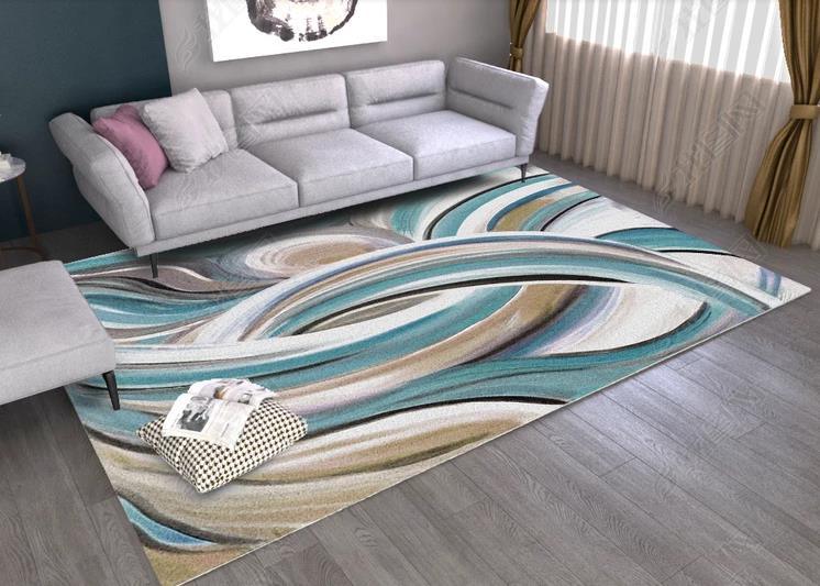 3D Abstract Green Stripe Pattern Non-Slip Rug Mat 10- Jess Art Decoration